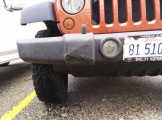 Damaged right (passenger) side bumper cover stub.